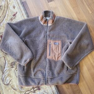 Patagonia Men's Retro-X Fleece Zip Up - Brown - EUC